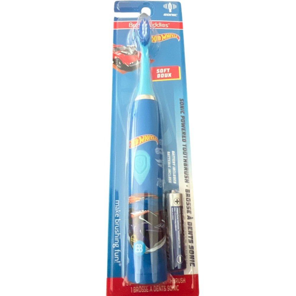 Hot Wheels Blue Kids Electric Toothbrush
